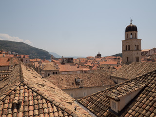 Fototapeta na wymiar Vistas de Dubrovnik desde la muralla de la ciudad