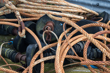 rusty steel cable