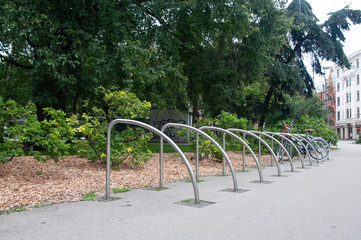 Bike rack in the Park