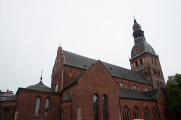 Old town in Riga in Latvia