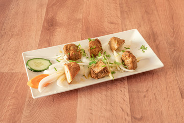 Lamb tikka masala dish