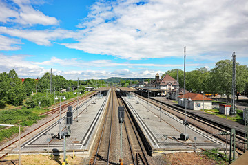 Naklejka premium Der Bahnhof Durlach