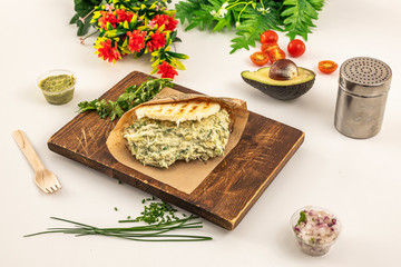 Delicious Venezuelan arepa