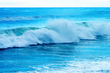 Splashing Blue Waves