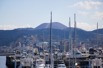 Yacht harbor in Izu, Shizuoka, Japan