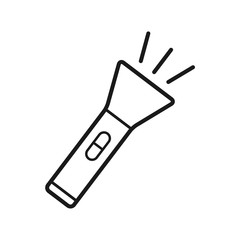 flash light, flash light vector icon, flat design best vector flashlight illustration