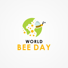 World Bee Day Vector Design Illustration