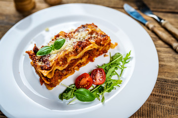 Italian pasta lasagne