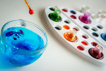 colorful watercolor painting home drawing