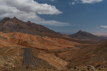 Obraz premium desert island panorama of Fuerteventura canary archipelago