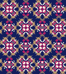 decorative tribal geometric seamless pattern.