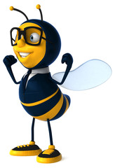 3D Illustration of a business bee