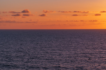 sunset desert island of Fuerteventura canary archipelago