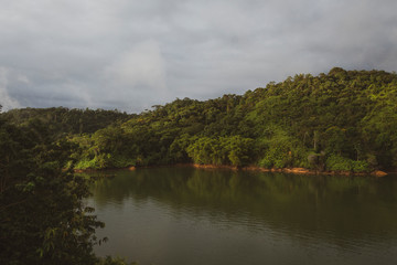 Beautiful landscape of Dam in Colombia