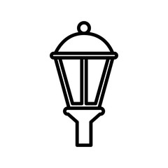 lamp garden icon vector template