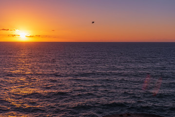 Fototapeta premium sunset desert island of Fuerteventura canary archipelago