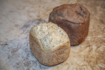 Homemade freshly baked hot bread with a delicious crisp