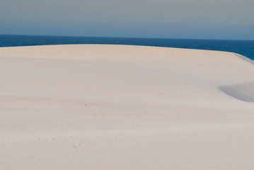 sunset desert of Fuerteventura canary archipelago