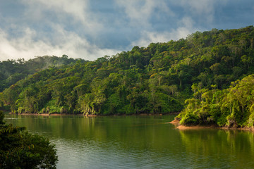 Beautiful landscape of Dam in Colombia