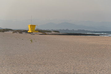 Fototapeta na wymiar Deserted beach of Fuerteventura Canary Island