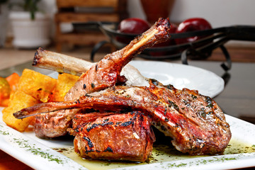 Roasted lamb chop