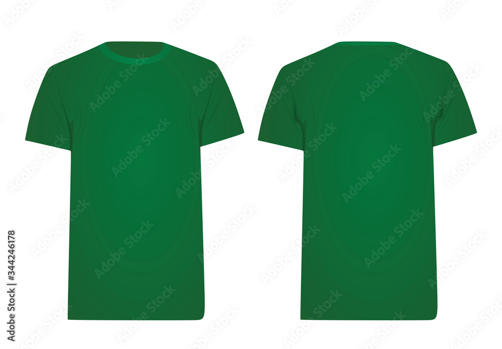 Wall mural Green t shirt. vector illustration