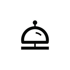 Reception bell icon. Hotel service sign line vector icon for websites and apps mobile minimalistic flat design