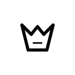 a crown isolated minimal single linear icon for websites and mobile minimalistic flat design.
