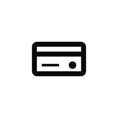 a credit card isolated minimal single flat linear icon in color. Money line vector icon for websites and mobile minimalistic flat design.