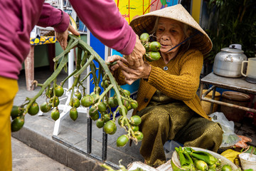 betel nut selling at the market of Hoi An in Vietnam