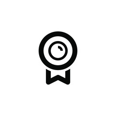 Medal isolated minimal single flat linear icon for application and info-graphic. Award line vector icon for websites and mobile minimalistic flat design.