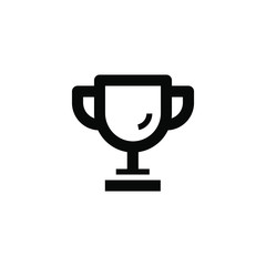 champions cup isolated minimal single flat icon. Winner line vector icon for websites and mobile minimalist flat design.