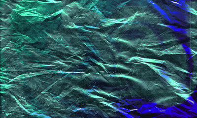 Background texture of a polyethylene shiny black film/grunge Background cellophane texture on a black background.Eps10 Vector