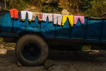Kids clothes from poor family