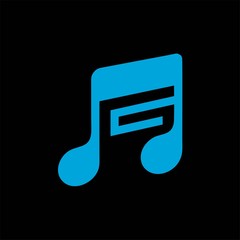 Music Letter logo template. Letter G. Vector Illustration