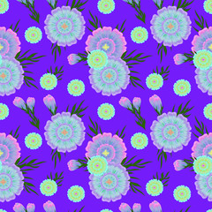 
Digital drawing of seamless texture of bright colors.