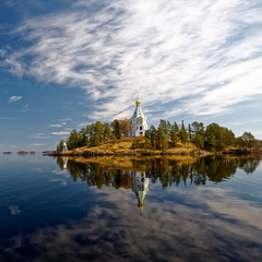 Fototapeta na wymiar Valaam Monastery. Traveling in Russia. Karelia