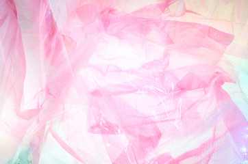Pink bubble wrap and tissue paper