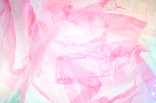 Pink bubble wrap and tissue paper