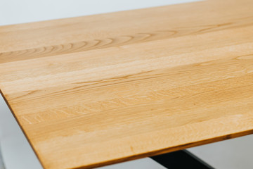 close up of wooden table