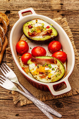 Sunny morning breakfast. Healthy food, ketogenic diet concept