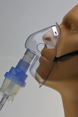 Hospital mask for patients with difficulty breathing