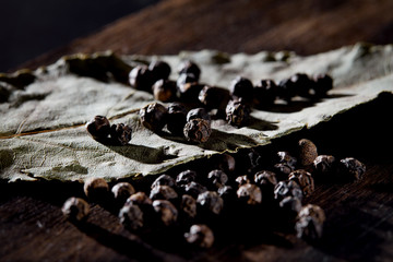 Raw Organic Black Peppercorns Ready to Use