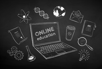 Collection of online education items