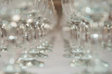 glasses on the table