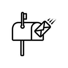 mail box icon vector template