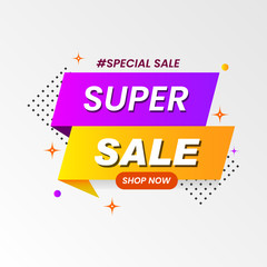 colorful sale labels