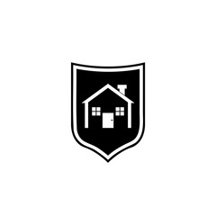 House shield icon isolated on white background
