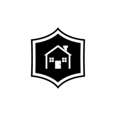 House shield icon isolated on white background