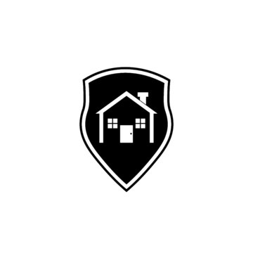 House shield icon isolated on white background
